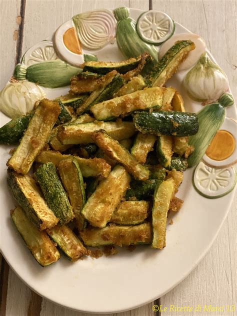 Zucchine Sabbiose Con Friggitrice Ad Aria Contorno Sfizioso Leggero E