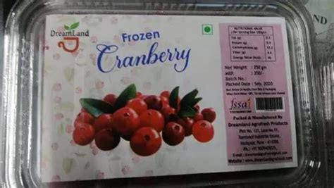 Natural Frozen Cranberry Packaging Size Kg Packaging Type Packet