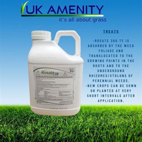 Rosate 360 TF Glyphosate Weedkiller 1 X 5 Litre Strong Professional