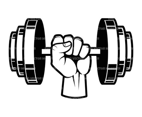 Dumbbell Svg Barbell Svg Weight Svg Bodybuilding Fitness Gym