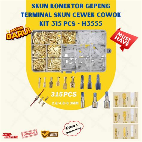 Jual Skun Konektor Gepeng Terminal Skun Cewek Cowok Kit Pcs Awet