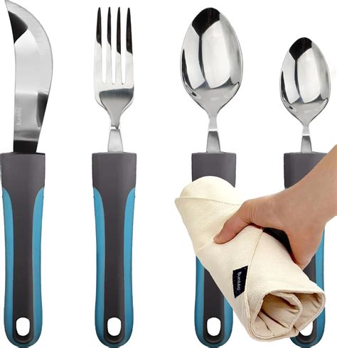 Amazon BUNMO Utensils For Elderly Arthritis Weak Hand Grip