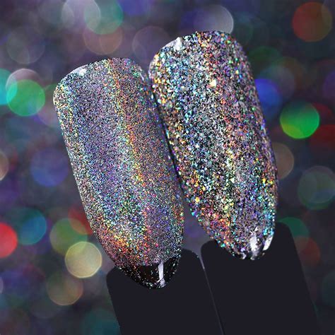 0 2g Holographic Galaxy Glitter Powder Laser Holo Nail Sequins