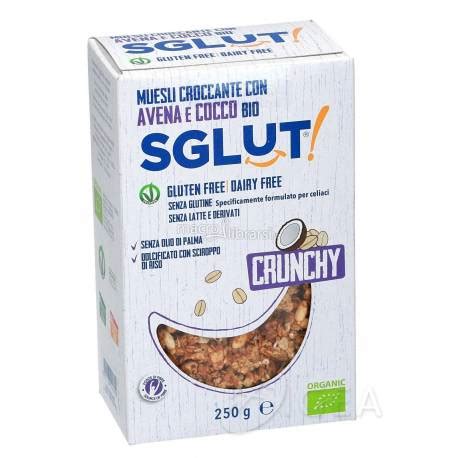 Sglut Crunchy Senza Glutine Snack Con Avena E Cocco 250 G Farmacia Igea