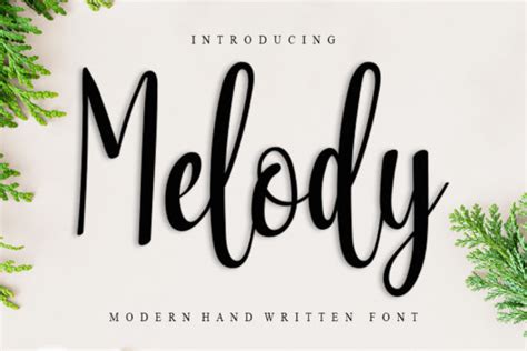 Melody Font By Nya Letter Creative Fabrica