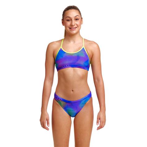 Funkita Racerback Screen Time Bikini Multicolor Swiminn