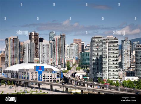 Rogers Arena and downtown Vancouver Stock Photo - Alamy