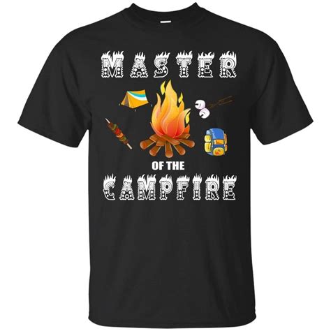 Master Of The Campfire Shirt Funny Camping Scout Tshirts T Shirt Grass Place