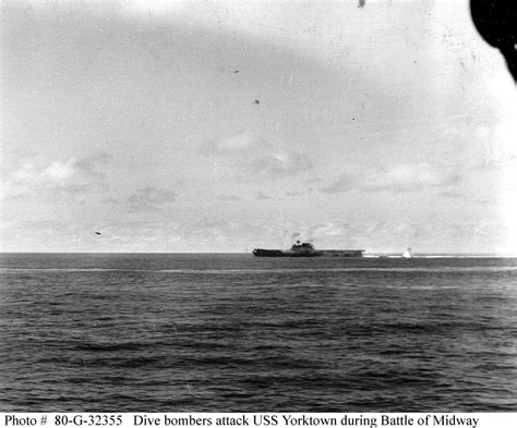 Battle Of Midway The Bombing Attack On Uss Yorktown 4 June 1942