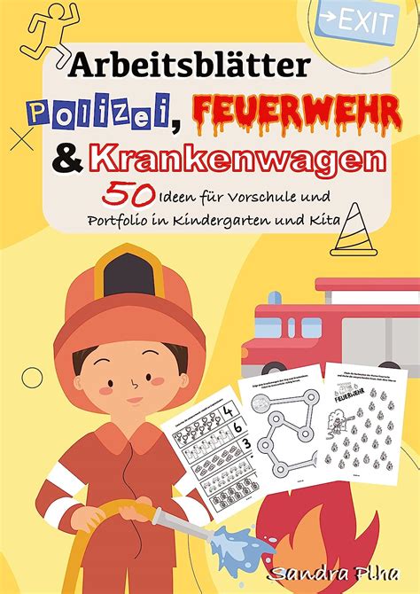 Kitafix Kreativ Arbeitsbl Tter Polizei Feuerwehr Und Krankenwagen