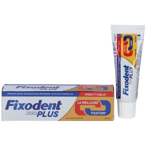 Fixodent Pro Plus Duo Action Pâte Adhésive 40 g Farmaline