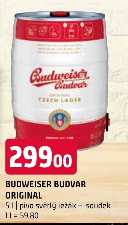 Budweiser Budvar Original 51 Pivo Světlý Ležák Soudek 11 59 80 Nabídky V Terno