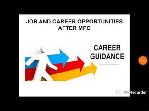 Job And Career Opportunities After Intermediate For Mpc Students Youtube