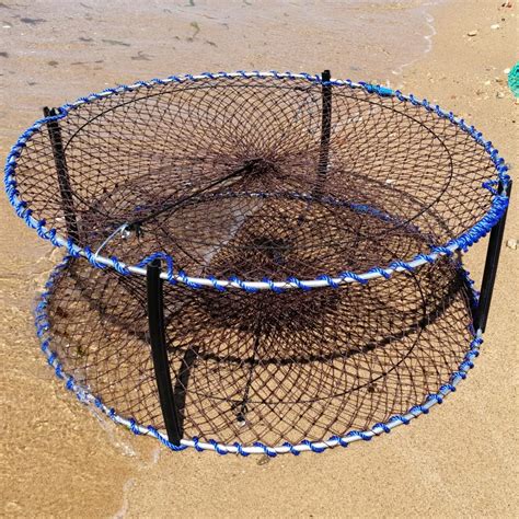 Heavy Duty Crab Pot With 4 Entry 12mm Hot Dipped Steel Professional