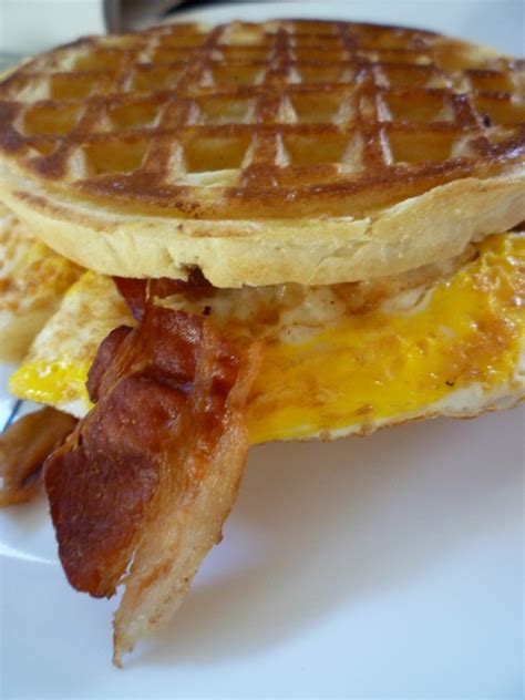 breakfast waffle sandwich recipe realism