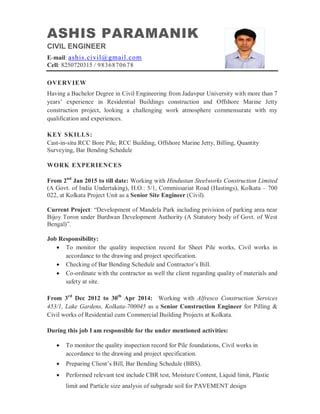 Ashis Cv Pdf