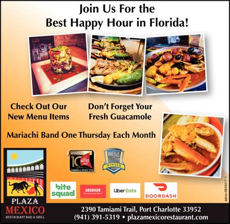 Best Happy Hour In Florida!, Plaza Mexico Restaurant Bar & Grill ...