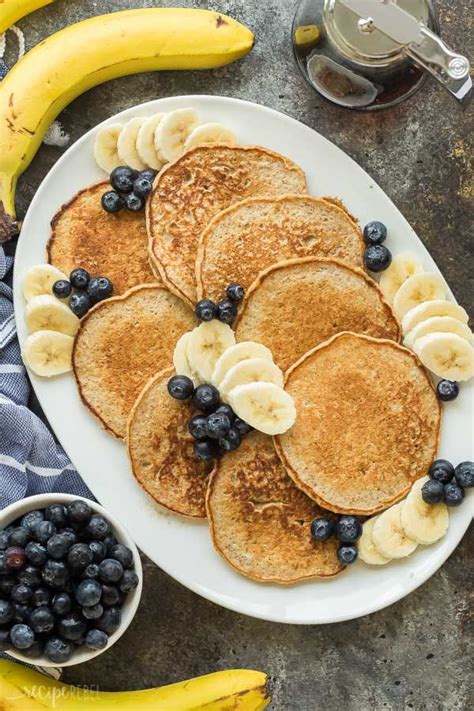 These Easy Banana Oatmeal Pancakes Are Made With Soaked Oats And Mashed