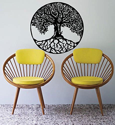 Wall Window Sticker Decal Tree Of Life Celtic Tribal Circle