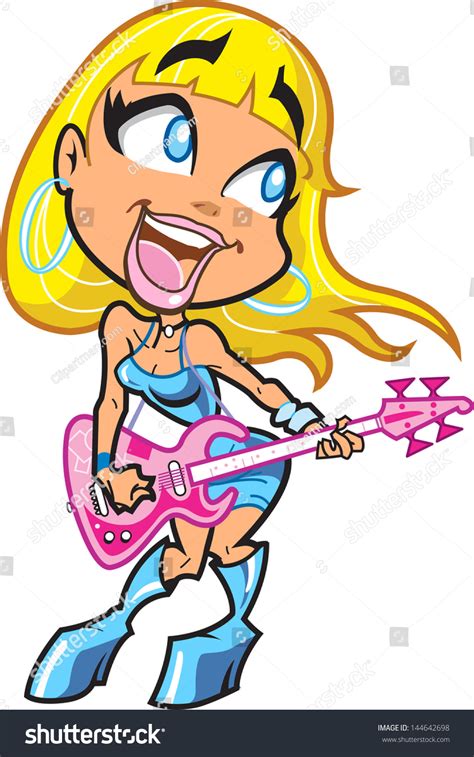 Female Rock Star Clip Art