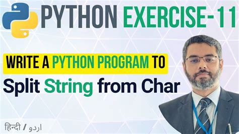 Python Exercise Split String Based On Char In Python Python