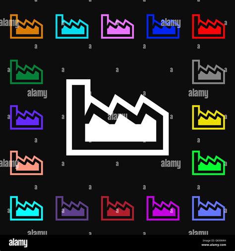 Chart Icon Sign Lots Of Colorful Symbols For Your Design Vector Stock