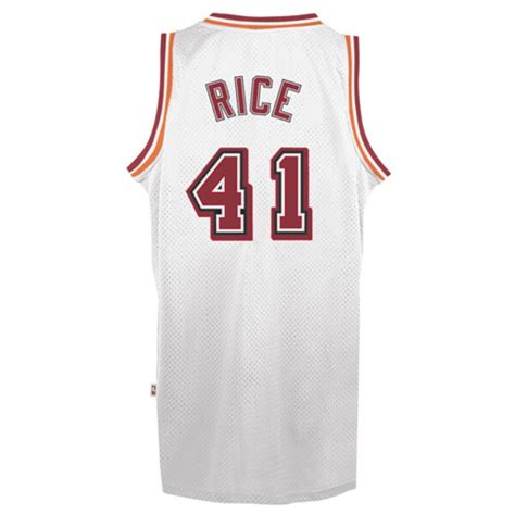 Mens Miami Heat Glen Rice adidas White Hardwood Classics Soul Swingman ...