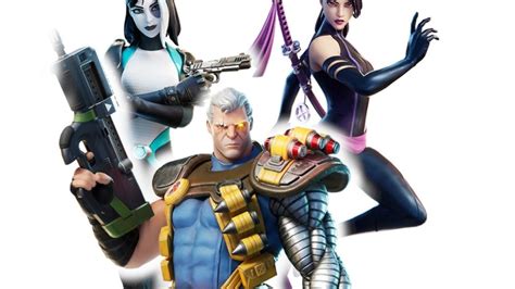 Fortnite Nuevas Skins De X Force Marvel Deadpool Cable Domino Y