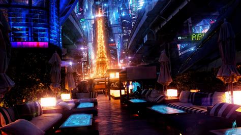 Wallpaper Japan Colorful Digital Art Night Cyberpunk Futuristic