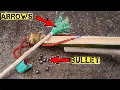 DIY SLINGSHOT HOW TO MAKE AN UNIQUE BAMBOO SLINGSHOT BULLETS AND