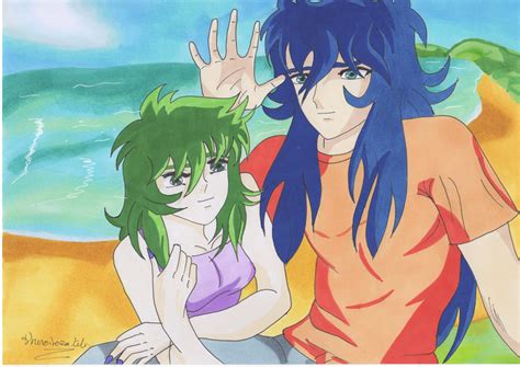 Saint Seiya Milo Et Shaina By Shiroitora Lili1 On Deviantart