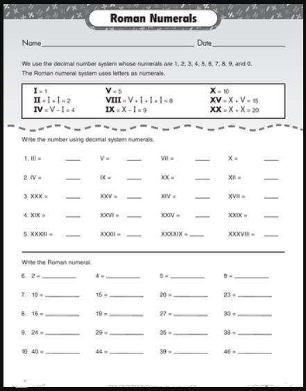 Roman Numerals Worksheet Pdf Englishworksheet My Id