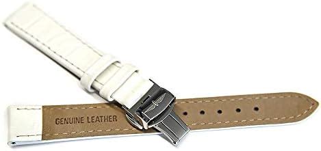 Rotary Genuine Leather Watch Strap Mm Crocodile Skin Replacement Band