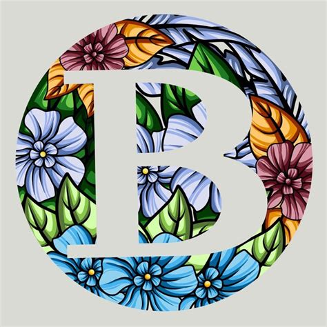 Premium Vector Floral Monogram Alphabet Illustration Vector Design