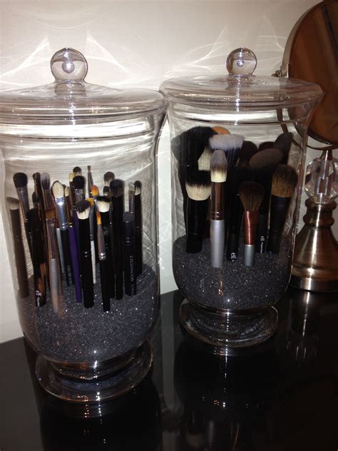 Keeping My Makeup Brushes Dust Free Makeup Brush Organization Diy