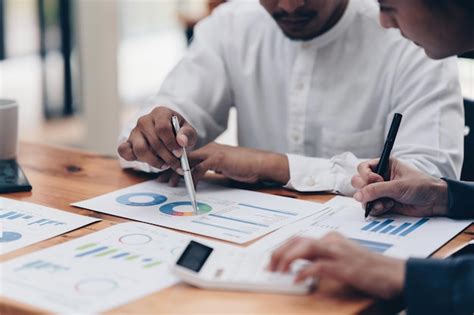 premium photo  asian fund manager brainstorming  business