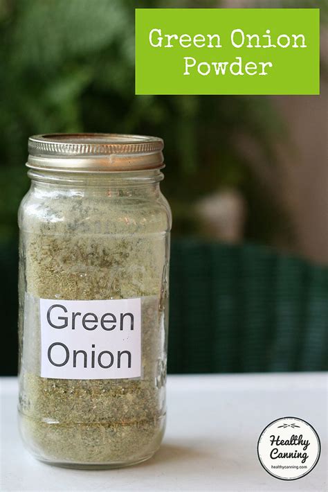 Green Onion Powder Healthy Canning Spice Blends Spice Mixes