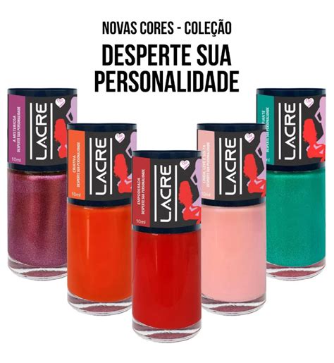 ESMALTES LACRE COLEÇÃO 10ML Beleza designer