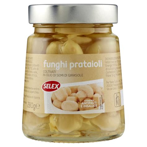 Selex Funghi Prataioli Coltivati In Olio Di Semi Di Girasole G