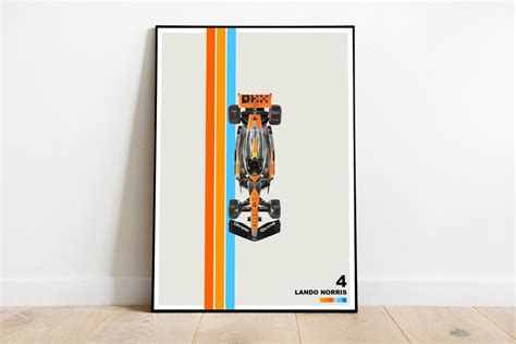 Mclaren F1 Poster Mclaren F1 Car 2023 Lando Norris Poster Oscar Piastri