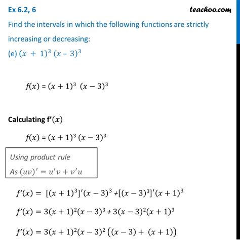 Ex E Find Intervals Where X X Is Strictly