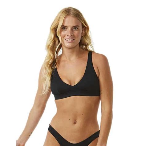 Rip Curl Dreams Adjustable Halter Bikini Top Black Dressinn