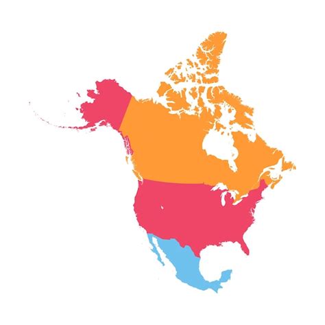 Premium Vector North America Vector Map