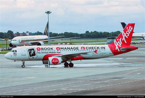 Aircraft Photo Of M Afw Airbus A Airasia Airhistory Net