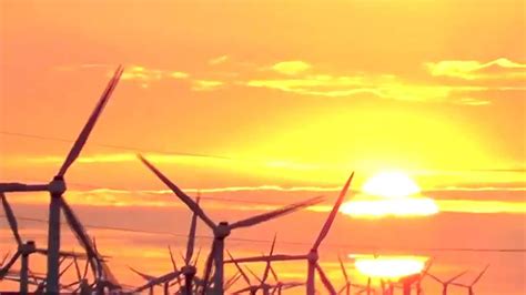 Sunset At The Wind Farm Youtube