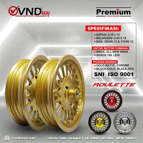 Yamaha All New Nmax Velg Inchi Vnd Roulette Pnp Dan Unik