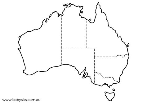Map Of Australia Printable