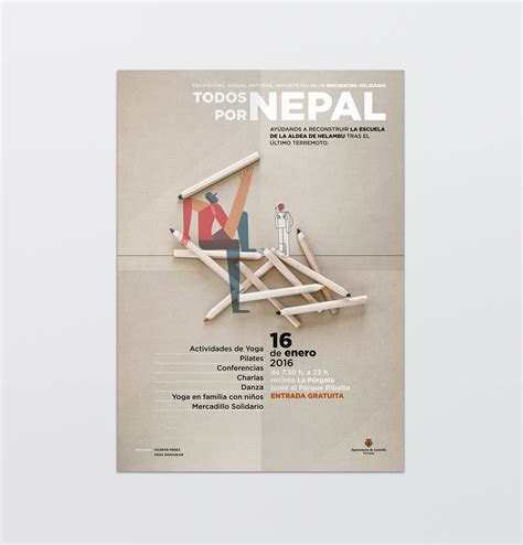 Cartel Ilustraci N Y Dise O Para Evento Solidario Todos Por Nepal