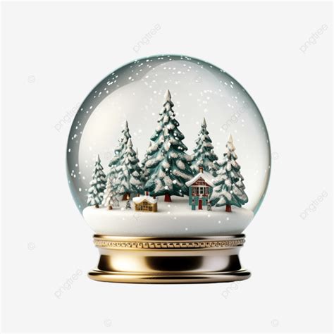 Christmas Snowball Globe Glass Snow Globe Snow Decoration Winter Png