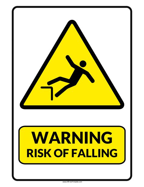 Warning Signs Poster Template